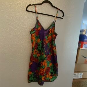Floral Multicolor Slip Dress